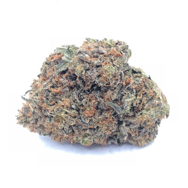 Kush Mint cannabis strain nug on white background