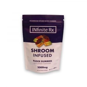INfinite Rx Shroom Infused Block Gummies Edibles – ASSORTED FLAVORS – (2000mg)