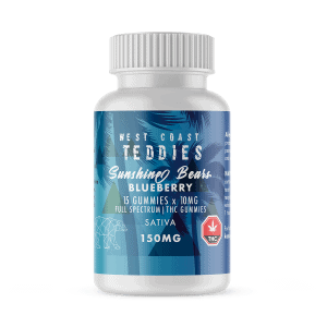 West Coast Teddies Blueberry – Sativa 150mg of THC