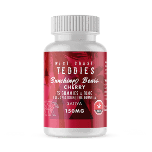 West Coast Teddies Cherry – Sativa 150mg of THC