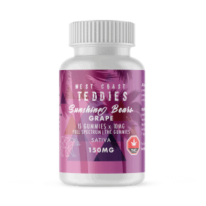West Coast Teddies Grape – Sativa 150mg of THC