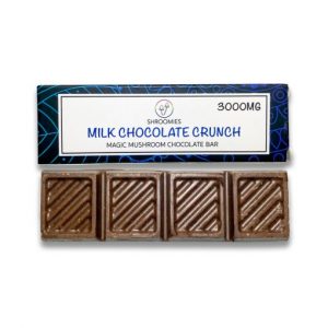 Shroomies Milk Chocolate Crunch Bar – 3000 mg