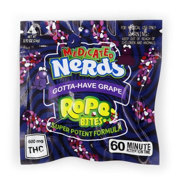 Super Potent Rope Bites Grape 300mg THC with 90 minutes Calgary Weed Delivery