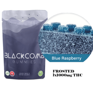 Blackcomb Gummies – Frosted Blue Raspberry 1000mg THC