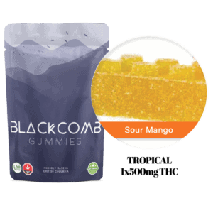 Blackcomb Gummies – Tropical Mango Sour 500mg THC