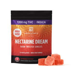 Nectarine Dream High Dose Twisted Singles – 1200mg THC